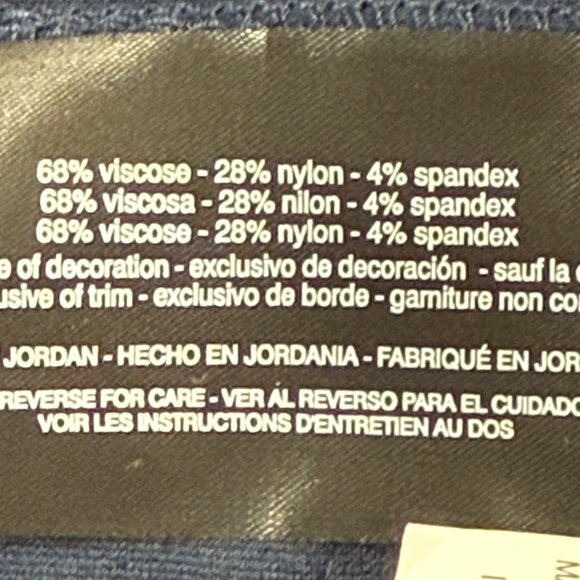 Gloria Vanderbilt Women's Amanda Stretch Tapered Navy Ponte Pants 6 Average NWT - Picture 7 of 11